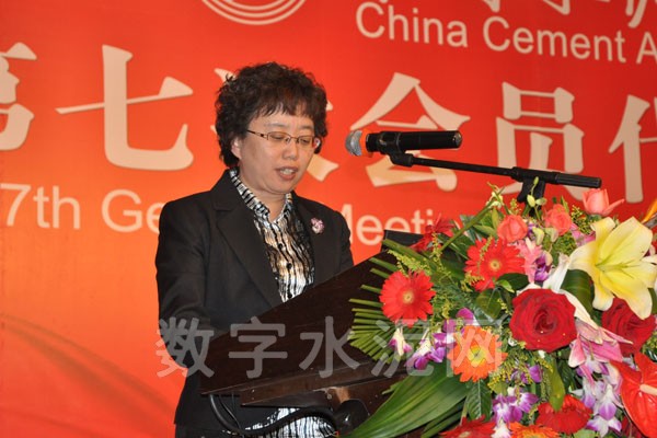 中国机冶建材工会王晓洁宣布2012全国水泥中控操作技能竞赛结果
